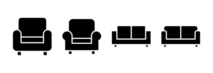 Sofa icon vector illustration. sofa sign and symbol. furniture icon