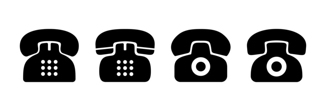 Telephone icon vector illustration. phone sign and symbol