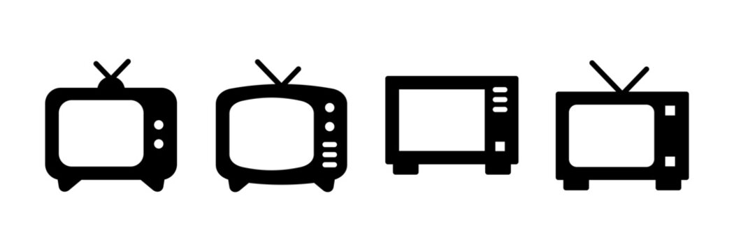 Tv icon vector illustration. television sign and symbol
