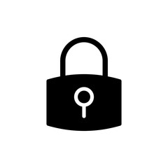 Lock icon vector for web and mobile app. Padlock sign and symbol. Encryption icon. Security symbol