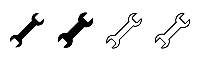 Wrench icon set. repair icon vector. tools icon vector