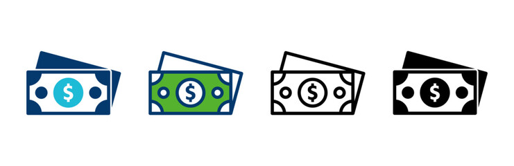 Money icon vector isolated on white background. Money vector icon. Dollar icon
