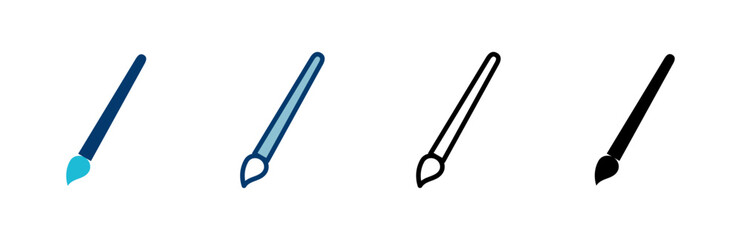 Paint icon vector isolated on white background. Paint brush vector icon. Paint roller icon