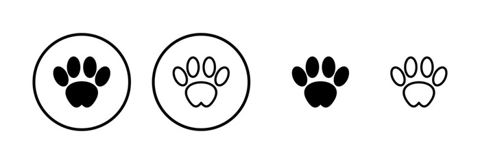 Paw icon logo design. paw print sign and symbol. dog or cat paw © LUNARA