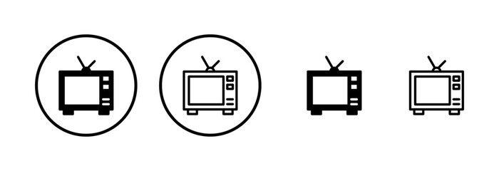 Tv icon logo design. television sign and symbol