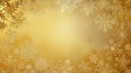 金色の雪の結晶背景