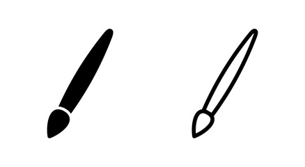 Paint icon symbol for apps and websites. paint brush sign and symbol. paint roller icon vector