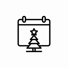 calendar new year icon sign vector