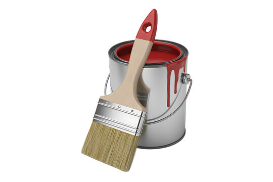 A open paint can with a brush isolated on transparent background
- Powered by Adobe