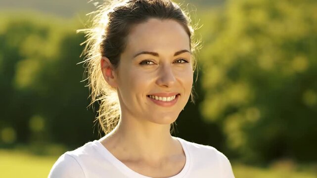 Slow motion person adjusting earbuds meditation. tranquil individual setting earpiece mindful relaxation.