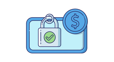 Secure digital payment system with a confirmed transaction, representing financial security and online safety for e-commerce and digital banking solutions