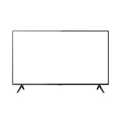 Obraz premium Television Smart TV Black Blank Screen Isolated On Transparent Background