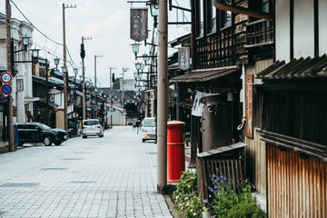 富山県南砺市井波地区の街並み