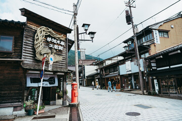 富山県南砺市井波地区の街並み
