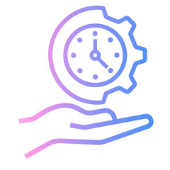 work experience Line Gradient Icon