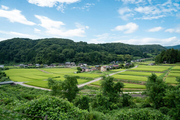金沢・湯涌温泉周辺の田園風景