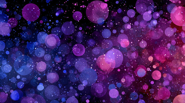 Abstract Galaxy Bubble Chart - Cosmic Data Visualization Concept