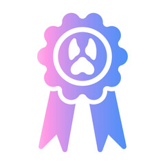 horse ribbon Gradient icon