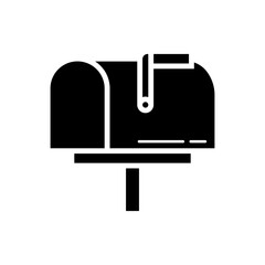 mailbox icon. message glyph icon. vektor. 