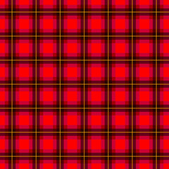 Girly and pop tartan plaid pattern with red, pink, and yellow lines