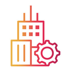 civil engineers Line Gradient Icon