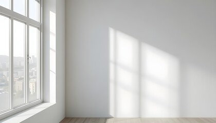 empty white room with window