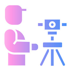 Obraz premium civil engineers Gradient icon