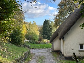 old english cottage in the countryside