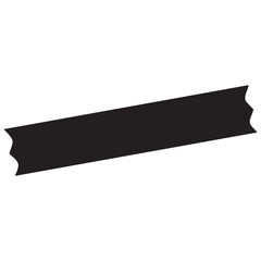 Stylish black washi tape sticker for journaling and creative design projects