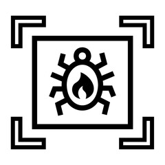 cyber attack Line Icon