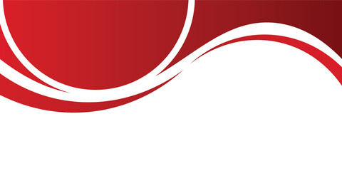 Abstract red waves are flowing on black and white background. red line background curve element.