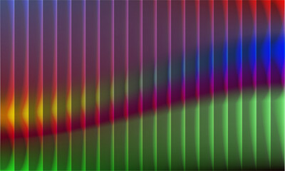 Soft multicolor glass gradient with vertical luminous stripes and smooth glow for modern abstract design