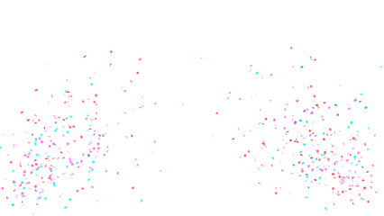 Party Celebration Confetti Transparent Overlay. Colorful Confetti Falling Isolated PNG. Multicolor Confetti Transparent Background. bright confetti isolated on transparent bg