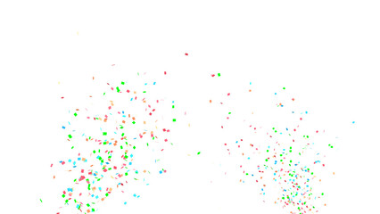 Party Celebration Confetti Transparent Overlay. Colorful Confetti Falling Isolated PNG. Multicolor Confetti Transparent Background. bright confetti isolated on transparent bg