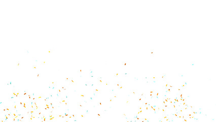 Party Celebration Confetti Transparent Overlay. Colorful Confetti Falling Isolated PNG. Multicolor Confetti Transparent Background. bright confetti isolated on transparent bg