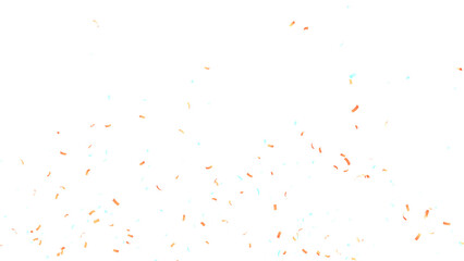 Party Celebration Confetti Transparent Overlay. Colorful Confetti Falling Isolated PNG. Multicolor Confetti Transparent Background. bright confetti isolated on transparent bg