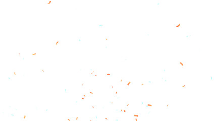 Fototapeta premium Party Celebration Confetti Transparent Overlay. Colorful Confetti Falling Isolated PNG. Multicolor Confetti Transparent Background. bright confetti isolated on transparent bg
