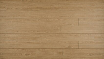 Seamless light brown wooden floor texture with horizontal plank layout for interior design