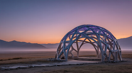 sunset on the bridge