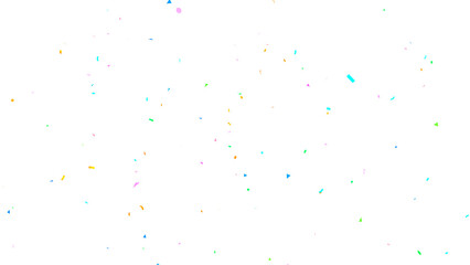 Party Celebration Confetti Transparent Overlay. Colorful Confetti Falling Isolated PNG. Multicolor Confetti Transparent Background. bright confetti isolated on transparent bg