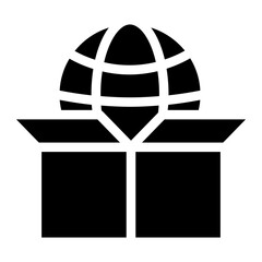 global marketing Solid icon