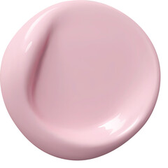 A Swirl of Light Pink Cream Cosmetic Swatch Isolated on a Transparent Background With Subtle...