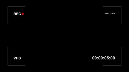 Camera recording vhs overlay animation Transparent alpha channel 4K - Powered by Adobe