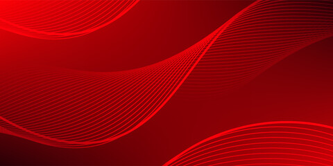 red gradient line background. abstract wavy lines background. dark red background.