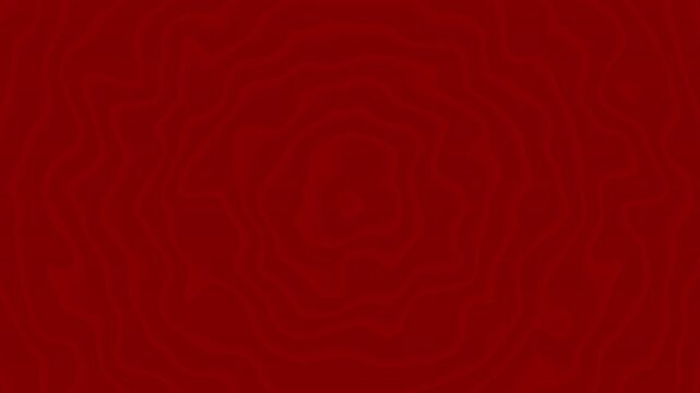 Circle wave animation creates concentric topography contoured lines ripple on a vibrant red background simulating movement.