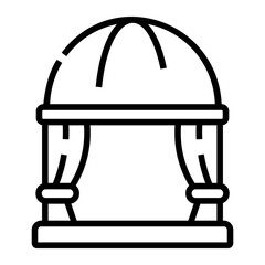 hotel service Line Icon