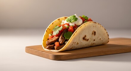 A delicious fresh sandwich with cheese and tomato on a plate for a healthy lunch