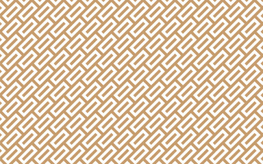Elegant Brown Tile Pattern &ndash; Geometric Seamless Vector Wallpaper