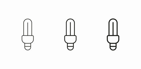 light bulb eco icon sign vector