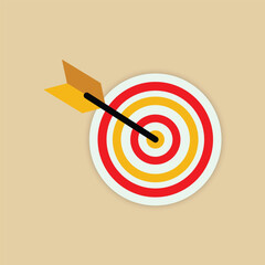 Arrow Target Clipart Vector  Goal, Success & Business Achievement